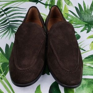 407aub Just A Men Shoe No.402 Brown Suede loafer …